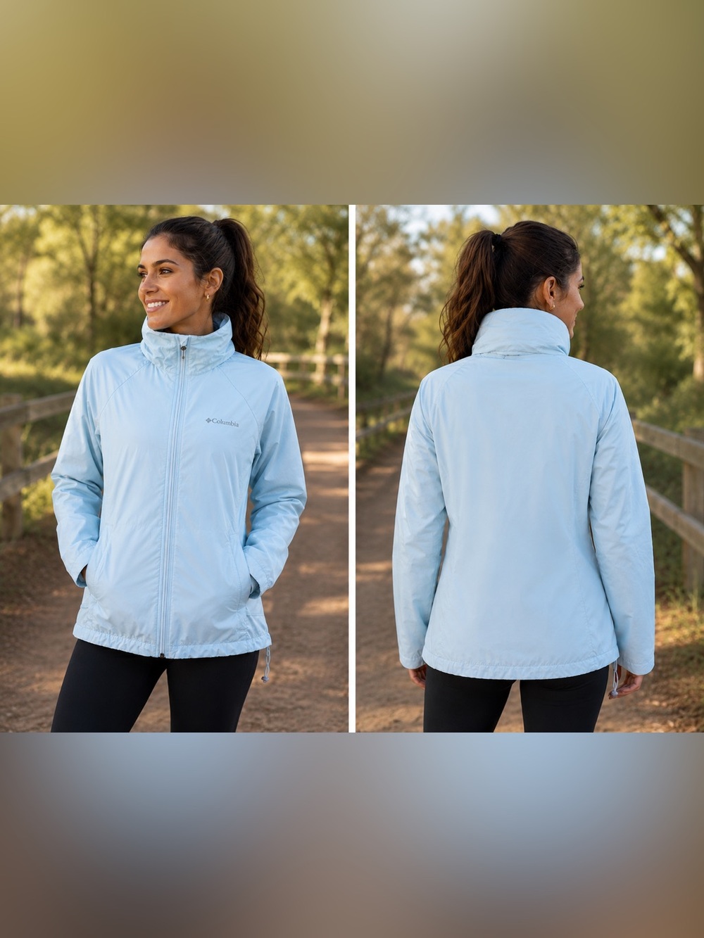 NWOT - M - Columbia - Women’s Light Blue Insulated Jacket hooded